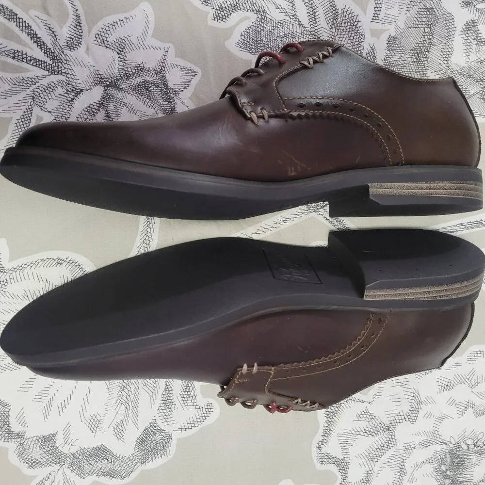Original Penguin Walter Dark Brown Derby Oxford Size 11 NIB